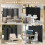 Costway 6-Panel Room Divider 240 x 170 cm Folding Privacy Screen Wooden Frame Partition Screen 7