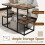 Costway 2-Tier Display Rack Rustic TV Console Table Industrial Sofa Table Rack 4