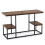 Costway 2-Tier Display Rack Rustic TV Console Table Industrial Sofa Table Rack 1