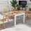 Costway 4-6 Person Expandable Patio Dining Table Aluminum Rectangular Indoor Outdoor Table 5