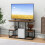 Costway 2-Tier Display Rack Rustic TV Console Table Industrial Sofa Table Rack 7