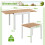 Costway 4-6 Person Expandable Patio Dining Table Aluminum Rectangular Indoor Outdoor Table 2