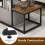 Costway 2-Tier Display Rack Rustic TV Console Table Industrial Sofa Table Rack 5