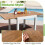 Costway 4-6 Person Expandable Patio Dining Table Aluminum Rectangular Indoor Outdoor Table 7