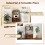 Costway 3-Tier Kitchen Bakers Rack with Cabinet 5