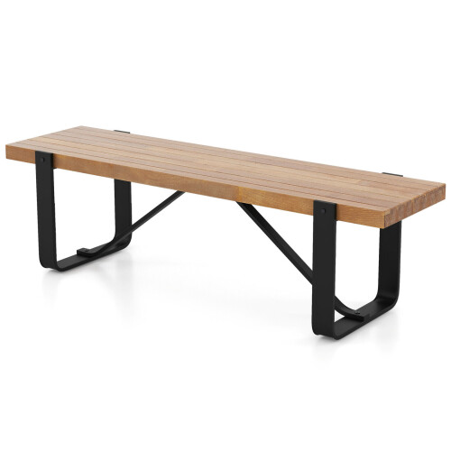 Costway Entryway Bench 152cm Long Shoe Bench Wooden Dining Bench