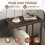 Costway C-Shaped End Table for Couch and Bed 64 CM High Sofa Side Table 4
