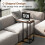 Costway C-Shaped End Table for Couch and Bed 64 CM High Sofa Side Table 5