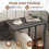 Costway C-Shaped End Table for Couch and Bed 64 CM High Sofa Side Table 6