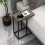 Costway C-Shaped End Table for Couch and Bed 64 CM High Sofa Side Table 2