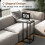 Costway C-Shaped End Table for Couch and Bed 64 CM High Sofa Side Table 5