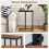 Costway C-Shaped End Table for Couch and Bed 64 CM High Sofa Side Table 2