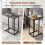 Costway C-Shaped End Table for Couch and Bed 64 CM High Sofa Side Table 7