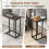 Costway C-Shaped End Table for Couch and Bed 64 CM High Sofa Side Table 6