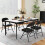 Costway 4 Pack Folding Chairs Padded Party Chairs with Metal Frame-Black 7