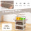 Costway 90L 3-Pack Stackable Storage Bins with Lids Foldable Plastic Container Box 6