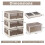 Costway 90L 3-Pack Stackable Storage Bins with Lids Foldable Plastic Container Box 2