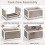 Costway 90L 3-Pack Stackable Storage Bins with Lids Foldable Plastic Container Box 5