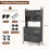 Costway 5 Tier Kitchen Bakers Rack Multifunctional Microwave Stand-Black 2