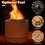 Costway 49 cm Smokeless Fire Pit Stainless Steel Wood Burning Firepit-Brown 3