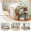 Costway 3-Tier Bookshelf Display Shelf for Small Space Freestanding Side Table Rustic Brown 4