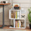 Costway 3-Tier Bookshelf Display Shelf for Small Space Freestanding Side Table White 6