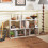 Costway 3-Tier Bookshelf Display Shelf for Small Space Freestanding Side Table White 3