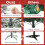 Costway 4.5 FT Pre-Lit Artificial Christmas Tree Snow-flocked Xmas Tree With 8 LED Modes 7