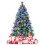 Costway 6FT Pre-Lit Artificial Christmas Tree Hinged Xmas Tree w/ 350 LED Lights 1