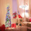 Costway 5 FT Pre-Lit Artificial Christmas Tree Snow-Flocked Slim Pencil Christmas Tree 6