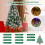 Costway 7FT Pre-Lit Artificial Christmas Tree Hinged Xmas Tree w/ 400 LED Lights 4