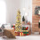 Costway 4 FT Pre-Lit Artificial Christmas Tree Snow-Flocked Slim Pencil Christmas Tree 7