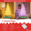 Costway 6 FT Pre-Lit Artificial Christmas Tree White Hinged Xmas Tree w/ Snow-Flocked PE Tips 7