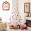 Costway 6 FT Pre-Lit Artificial Christmas Tree White Hinged Xmas Tree w/ Snow-Flocked PE Tips 6