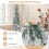 Costway 5 FT Pre-Lit Artificial Christmas Tree Snow-Flocked Slim Pencil Christmas Tree 7