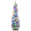 Costway 4 FT Pre-Lit Artificial Christmas Tree Snow-Flocked Slim Pencil Christmas Tree 5