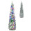 Costway 5 FT Pre-Lit Artificial Christmas Tree Snow-Flocked Slim Pencil Christmas Tree 1