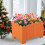 Costway 2 Pack Rectangular Planter Box HDPE Flower Pot Raised Garden Bed for Vegetables 5