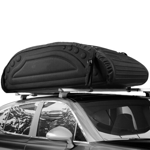Costway 400L Waterproof Soft-Shell Car Roof Bag Foldable Rooftop Cargo Carrier 2