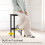 Costway 3-Piece Dining Table Set 2-Person Counter-Height Kitchen Table-Coffee 7