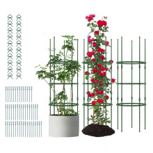 3 Pack Tomato Cage 153 cm Adjustable Tall Plant Support Trellis-Green
