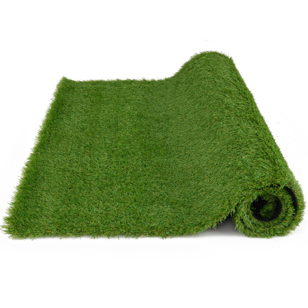 125 x 185 CM Artificial Grass Turf Indoor Outdoor Synthetic Turf Mat w/ Drainage Holes
