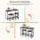 Costway 3-Piece Dining Table Set 2-Person Counter-Height Kitchen Table-Coffee 2