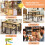 Costway 4-Piece Dining Table Set Industrial Dining Table W/ Bench & 2 Stools-Natural 4