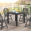 Costway 4-6 Person Expandable Patio Dining Table Aluminum Rectangular Indoor Outdoor Table 6