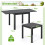 Costway 4-6 Person Expandable Patio Dining Table Aluminum Rectangular Indoor Outdoor Table 2