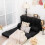 Costway Adjustable Floor Sofa 6-Position Foldable Lazy Sofa Bed-Black 3