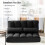 Costway Adjustable Floor Sofa 6-Position Foldable Lazy Sofa Bed-Black 5