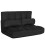 Costway Adjustable Floor Sofa 6-Position Foldable Lazy Sofa Bed-Black 7
