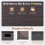 Costway 190L Deck Storage Box Patio Rattan Storage Container-Mix Brown 3